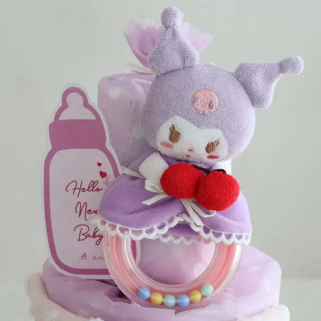 【出産祝い】サンリオラトルタオルおむつケーキ