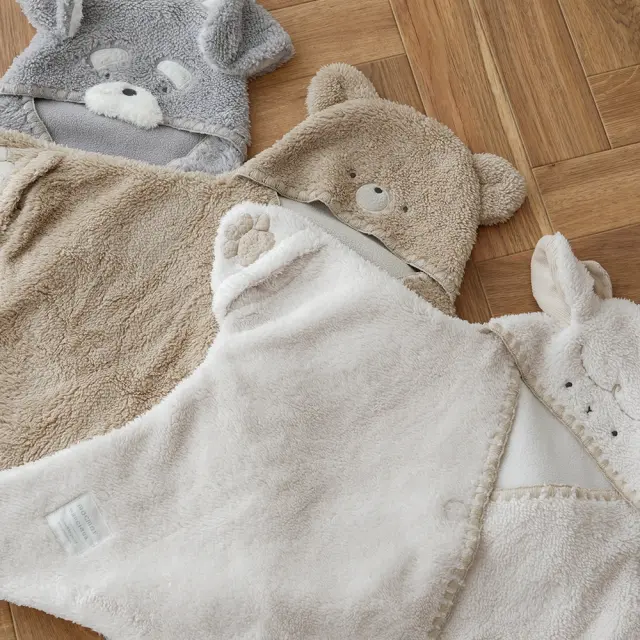 出産祝い おくるみ】mocmof（モクモフ）アニマルベビーおくるみ