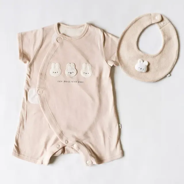 mocmof（モクモフ）スタイ+サマーロンパース2点セット アニマル