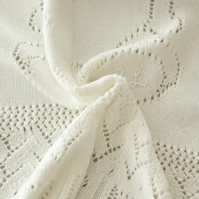 ラルフローレン　コットンブランケット　オフホワイト 新品RALPH LAUREN プレミアムコットンブランケット オフホワイト POLO