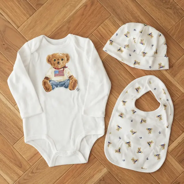 POLO RALPH LAUREN（ポロ ラルフローレン）ベア ベビーグッズ 3点セット