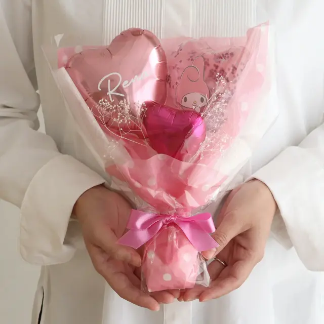 otone様ご注文分♡サンリオ 風船ブーケ6個 プチギフト 卒業 卒園 結婚式 サンリオバルーンブーケ7Color