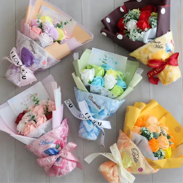 ディズニープリンセスタオルピッコロブーケ　スライダー