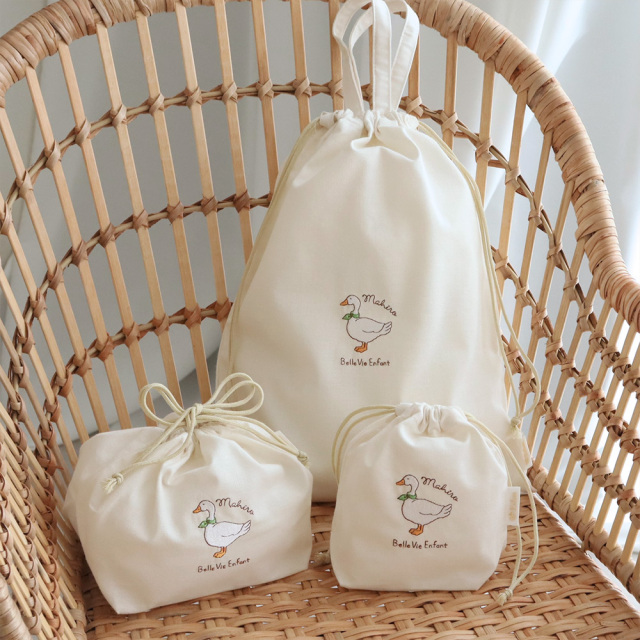 名前入り】CLENM 巾着バッグ 3点セット
