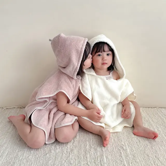 Nuage オーガニックコットンMokuMoku バスポンチョ