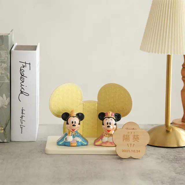 初節句 ひなまつり 雛人形】ミッキー＆ミニー 磁器ひな人形