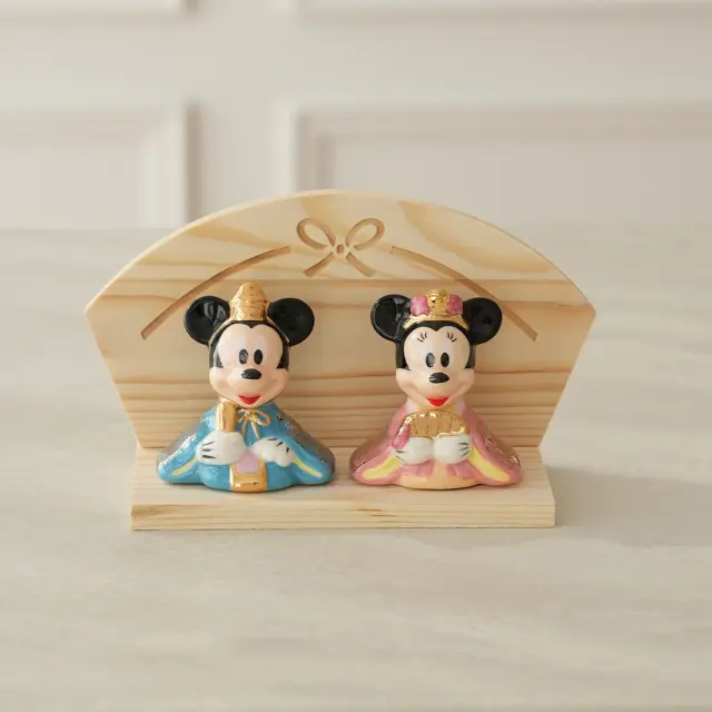 初節句 ひなまつり 雛人形】ミッキー＆ミニー 磁器ひな人形