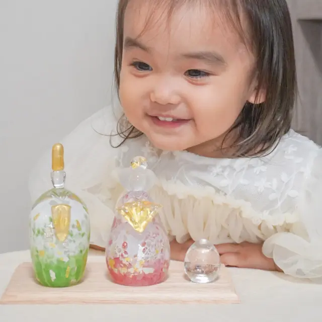 初節句 ひなまつり 雛人形】ガラス雛飾り 桜お雛様セット