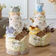 【おむつケーキ】トトロトリプルタワーおむつケーキ
