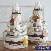 ナチュラル系おむつケーキ