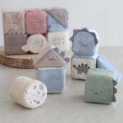 【出産祝い】mocmof （モクモフ）やわらか 動物 ブロック