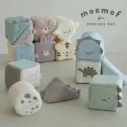 【出産祝い】mocmof （モクモフ）やわらか 動物 ブロック
