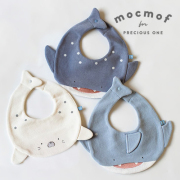 【出産祝い】mocmof（モクモフ） スタイ ほにゅうるい水族館