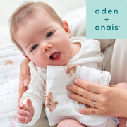 【出産祝い おくるみ】aden + anais　gelato pique ウォッシュクロス・ガーゼハンカチ2枚入り