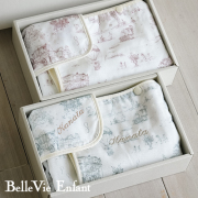 ベルビーアンファン トワル・ド・ジュイ ガーゼタオル2点セット