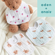 【出産祝い おくるみ】aden + anais　gelato pique スナップビブ　2枚入り
