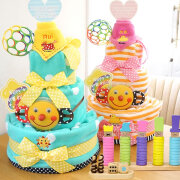 Ｓａｓｓｙ DiaperCake  &  Naming Educational Toys（おむつケーキ＆名入れ知育玩具セット）