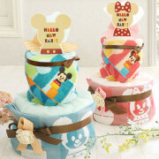 【おむつケーキ】ディズニー キディアタオルおむつケーキ