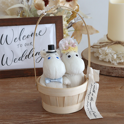 【結婚式 電報 ギフト】ムーミン ウエディングドールバスケット