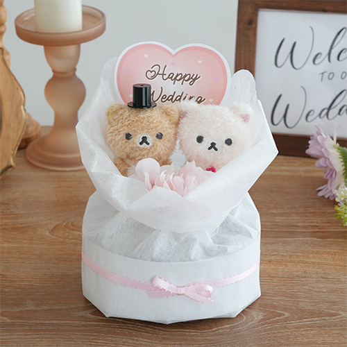 【結婚式 電報 ギフト】リラックマ＆コリラックマ ウェディングケーキ