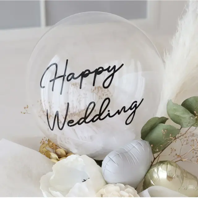【結婚式 電報 ギフト】アレンジバルーン ジョーゼットポピー