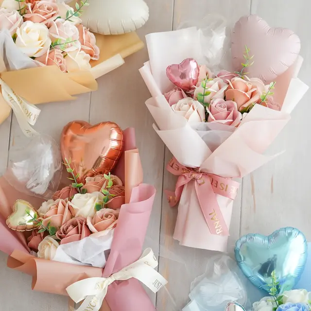 ソープフラワー ピッコロバルーンブーケ