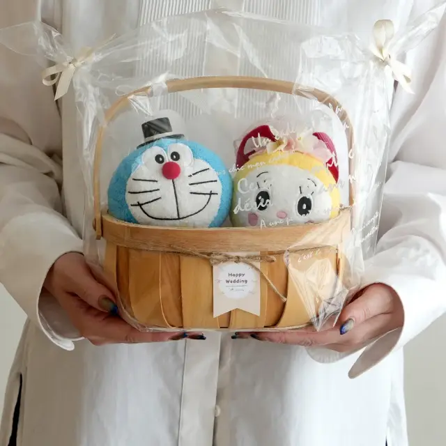【結婚式 電報 ギフト】ドラえもんウェディングドールバスケット