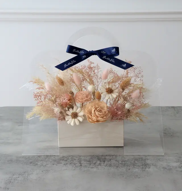 結婚式 電報 ギフト】ソラフラワー クリアバッグブーケ