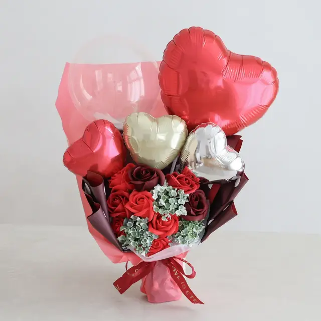 ソープフラワー エレガントバルーンブーケ