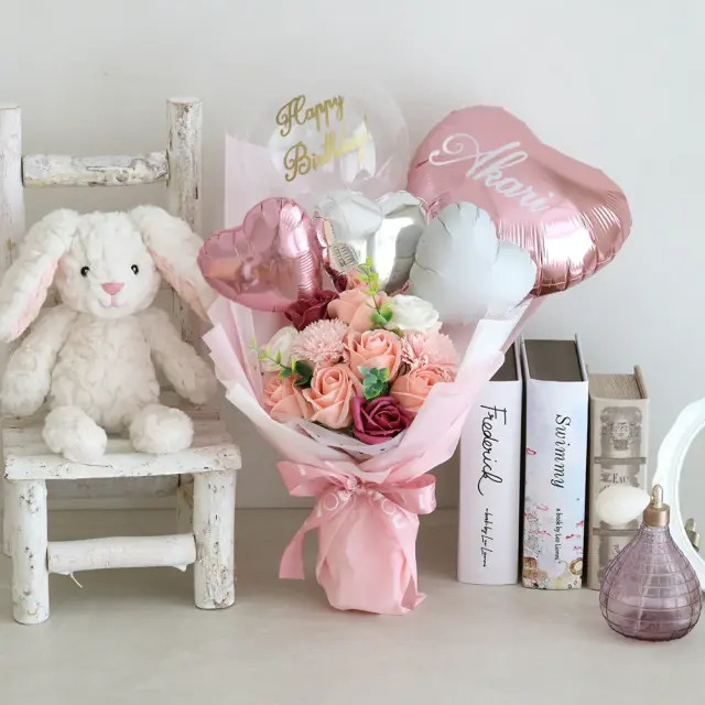 ソープフラワー エレガントバルーンブーケ