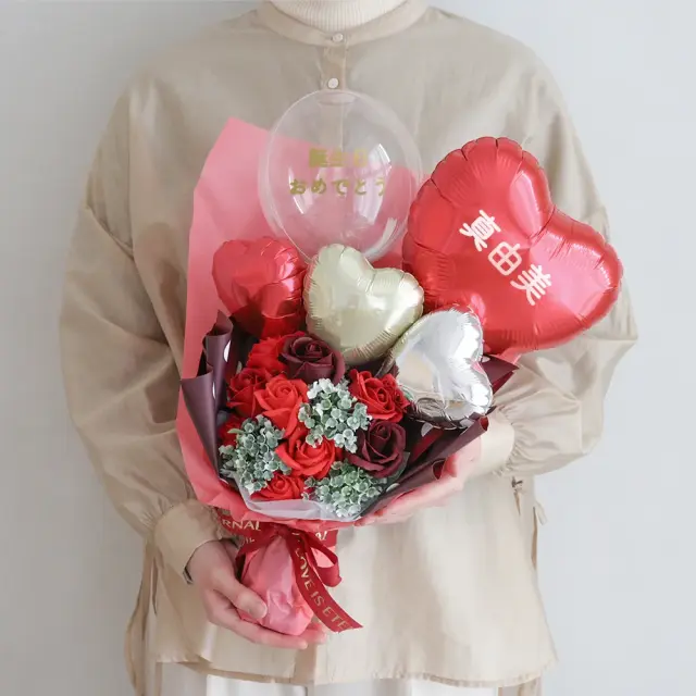 ソープフラワー エレガントバルーンブーケ