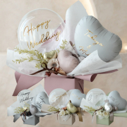 電報 結婚式 祝電 ハートバルーンアレンジ Eclat -エクラ-
