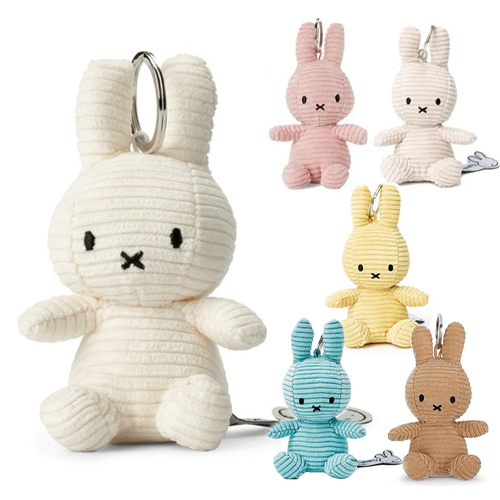 【単品ぬいぐるみ】ミッフィー キーチェーン コーデュロイ