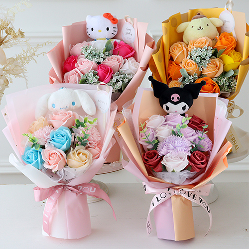 サンリオキャラクター フローラル　ソープフラワーブーケ