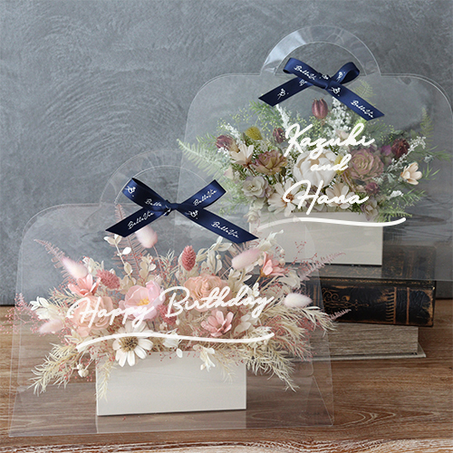 ソラフラワー　クリアバッグブーケ