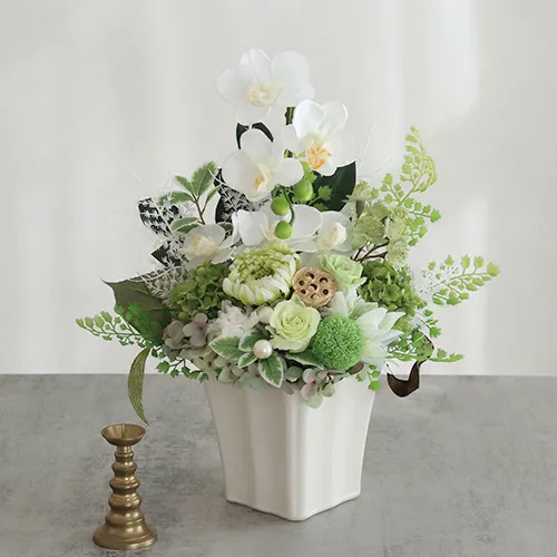 プリザーブドフラワー 仏花 お供え花 華麗（かれい）