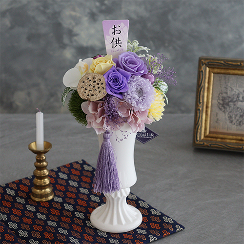 和風プリザーブドフラワー 仏花 涼花（すずか）