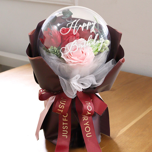 ソープフラワー バルーンシャボンフラワーブーケ