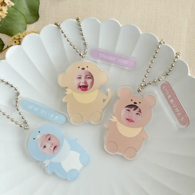 名入れ】オリジナル着ぐるみキーホルダー写真入り | ベルビーフルール