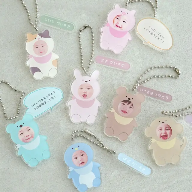 名入れ】オリジナル着ぐるみキーホルダー写真入り | ベルビーフルール