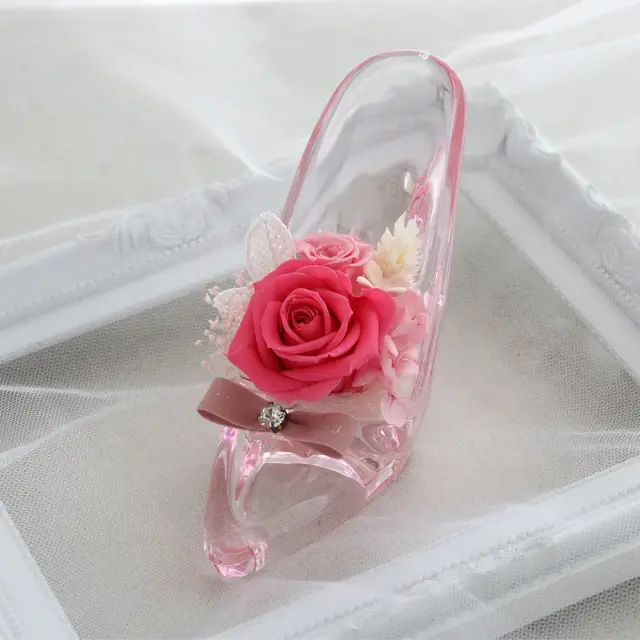プリザーブドフラワー ガラスの靴 プリンセス｜ベルビーフルール