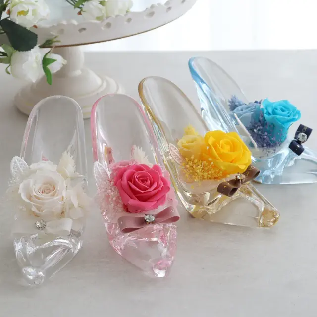 プリザーブドフラワー ガラスの靴 プリンセス