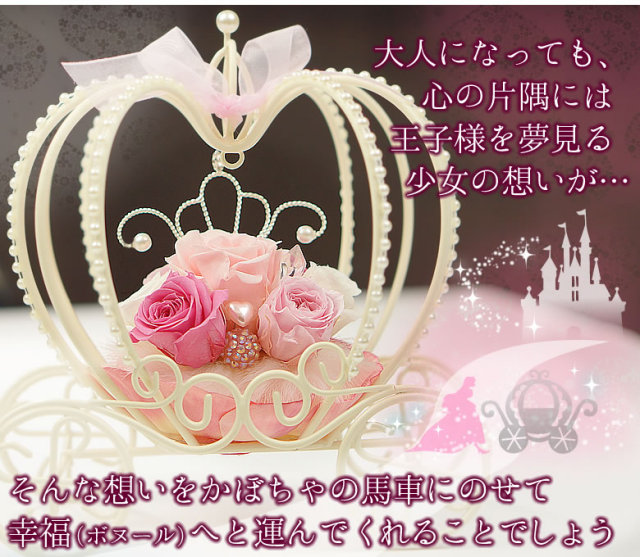 プリザーブドフラワー かぼちゃの馬車 ボヌールなら人気No.1のベルビー