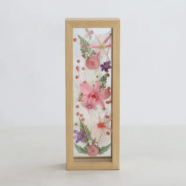 プリザーブドフラワー仏花 花窓（優雅ゆうが・紫水しすい）S