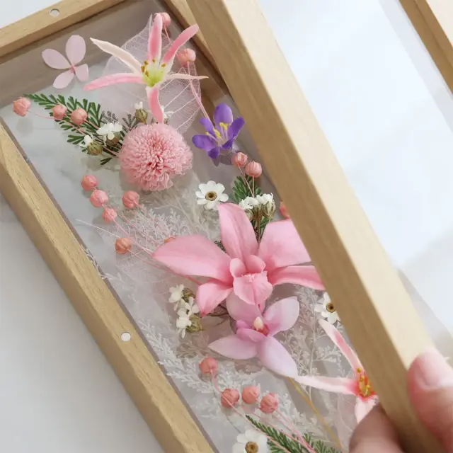 プリザーブドフラワー仏花 花窓（優雅ゆうが・紫水しすい）S