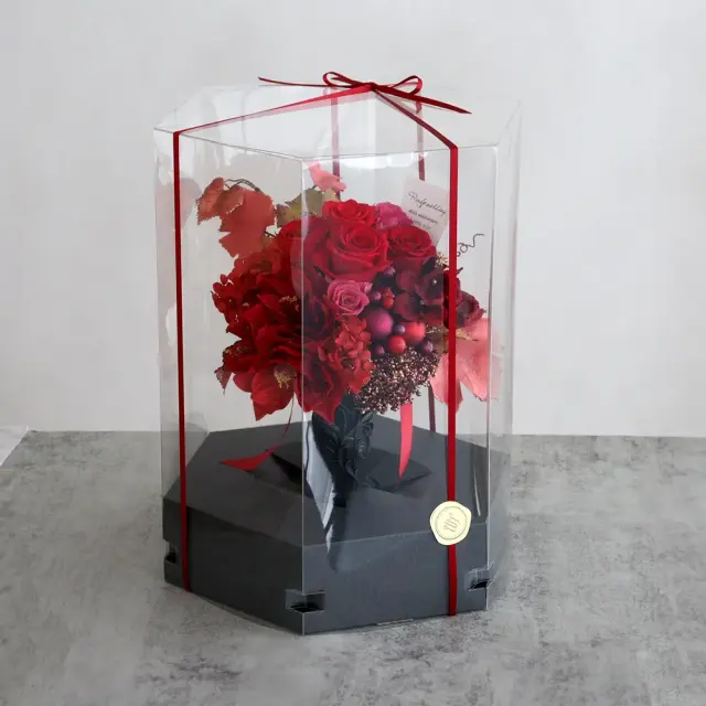 プリザーブドフラワー Ruby wedding ルビー婚式