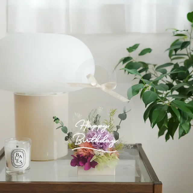 プリザーブドフラワー クリアバッグ フルールトートバッグプティ