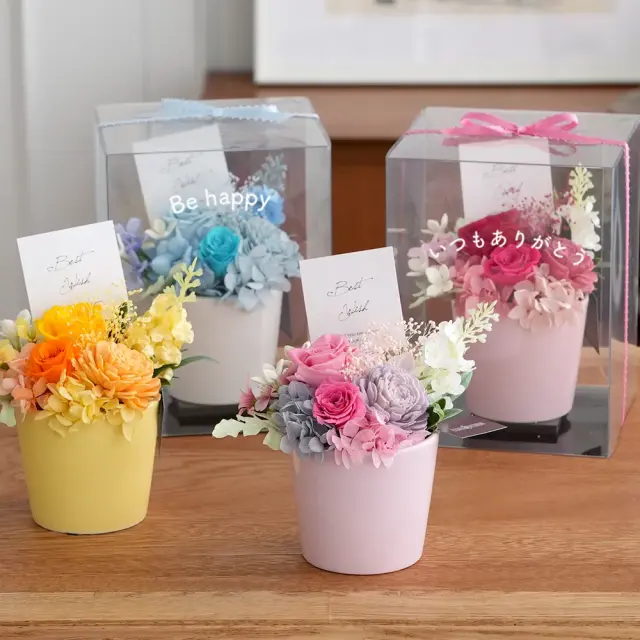 プリザーブドフラワー　カレンポット