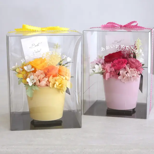 プリザーブドフラワー　カレンポット