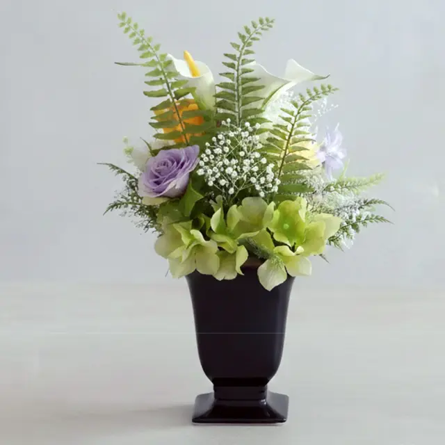 プリザーブドフラワー 仏花 お供え花 風月(ふうげつ) 花器付│ベルビー